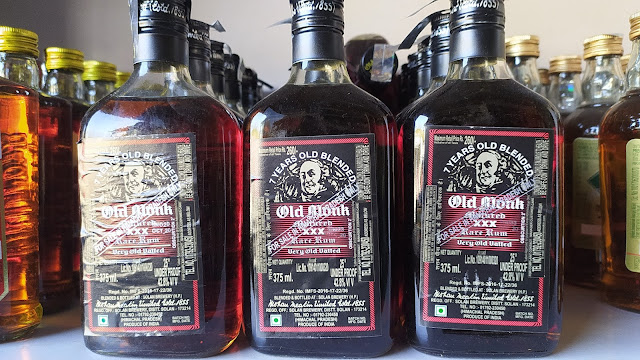 7 years old blended old monk matured xxx rare rum