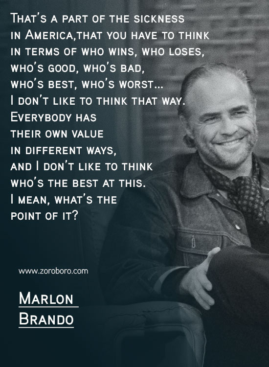 Marlon Brando Quotes. Classic Movie, Marlon Brando Godfather Quotes, Actors, Failures, Hollywood, Human-beings. Marlon Brando