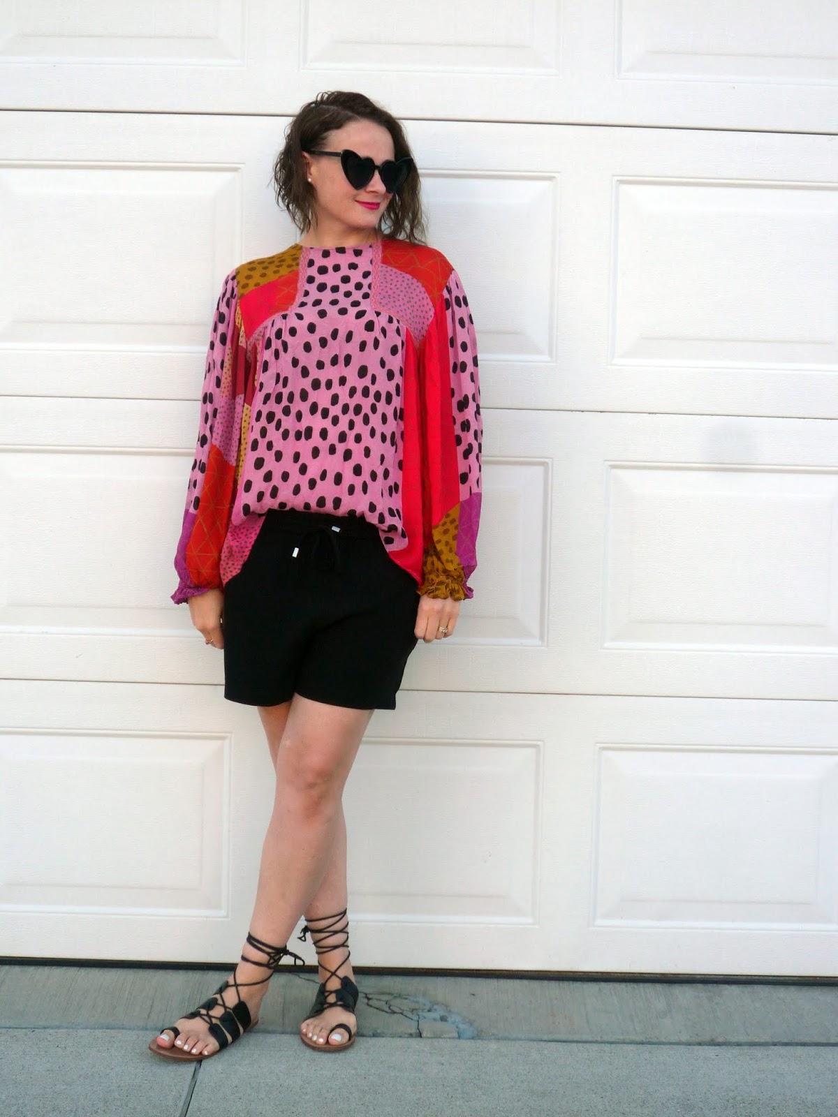 anthropologie eclectic peasant blouse