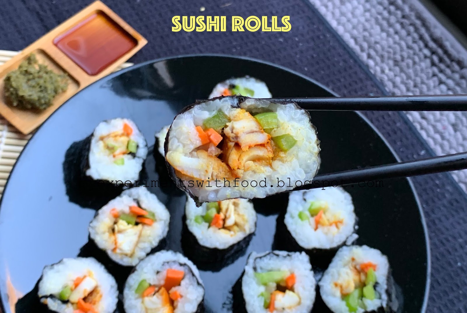 My Experiments With Food: Homemade Sushi Rolls