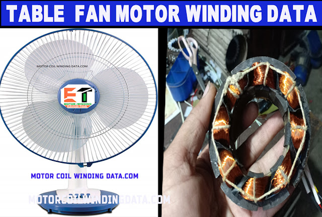 Table fan motor winding data by electrical trendz Table fan motor winding data by electrical trendz