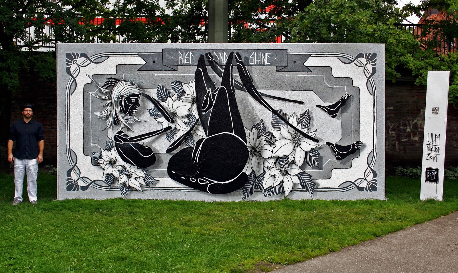 Dome spent his week-end working on this quick new piece somewhere on the streets of Ulm in Germany.