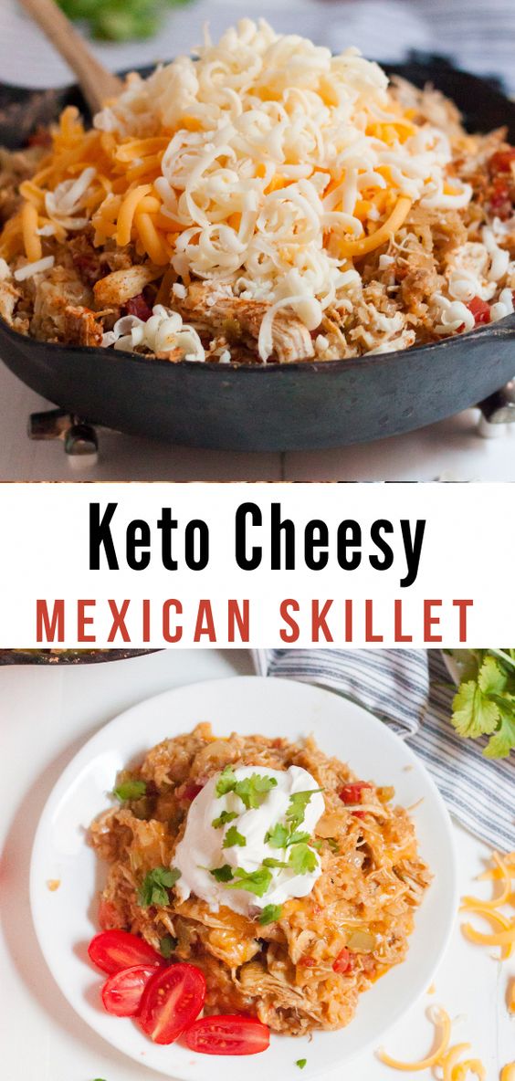 Cheesy Mexican Chicken Skillet (low carb/keto)