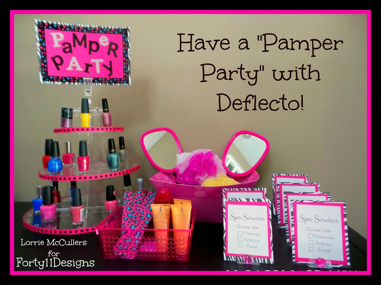 Forty11 Designs DIY Spa Party 