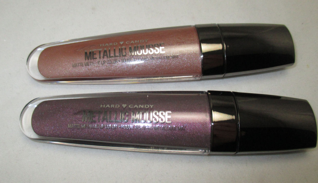 Hard Candy Metallic Mousse Liquid Lipsticks in Sandstorm and Smoke and Mirrors