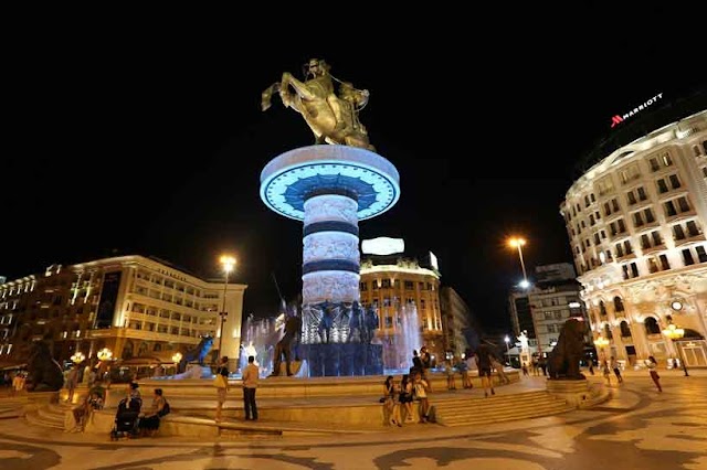 Stadt Skopje: Nicht die Mechanik, sondern Flutlichtanlage der Alexander Statue gestohlen