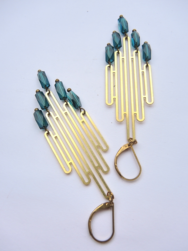 DIY oorbellen/earrings "Notre Dame"