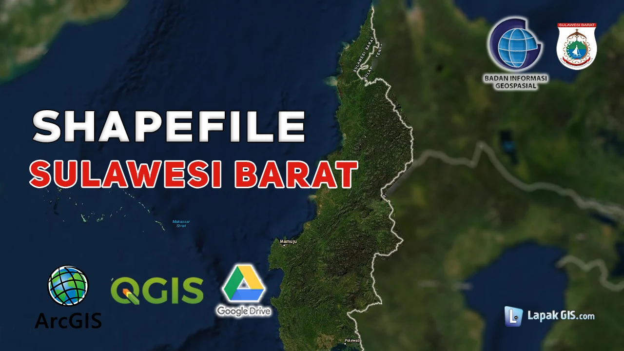 Shapefile Provinsi Sulawesi Barat Terbaru
