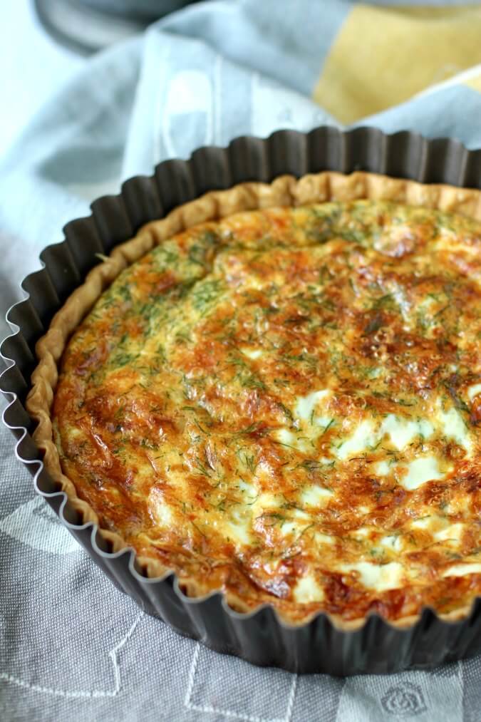 Smoked Salmon Quiche Karen's Kitchen Stories