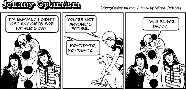 johnny optimism, medical, humor, sick, jokes, boy, wheelchair, doctors, hospital, stilton jarlsberg, tickles, clown, scary clown, father's day, sugar daddy