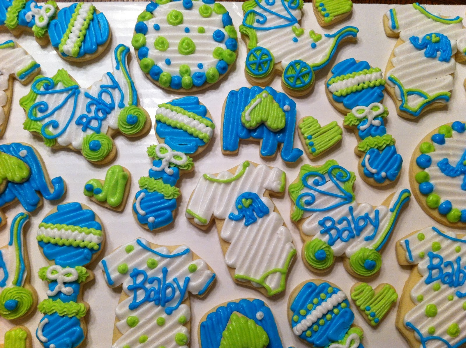 Candace's Cookie Creations Baby Boy Shower Cookies