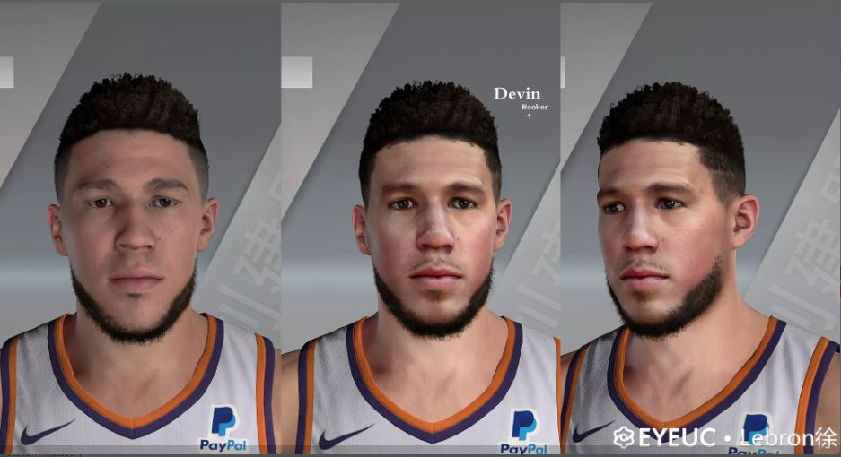 Nba 2k21 Devin Booker Cyberface And Body Model By Li Cola Lebron Xu Shuajota Your Source For Nba 2k21 Mods