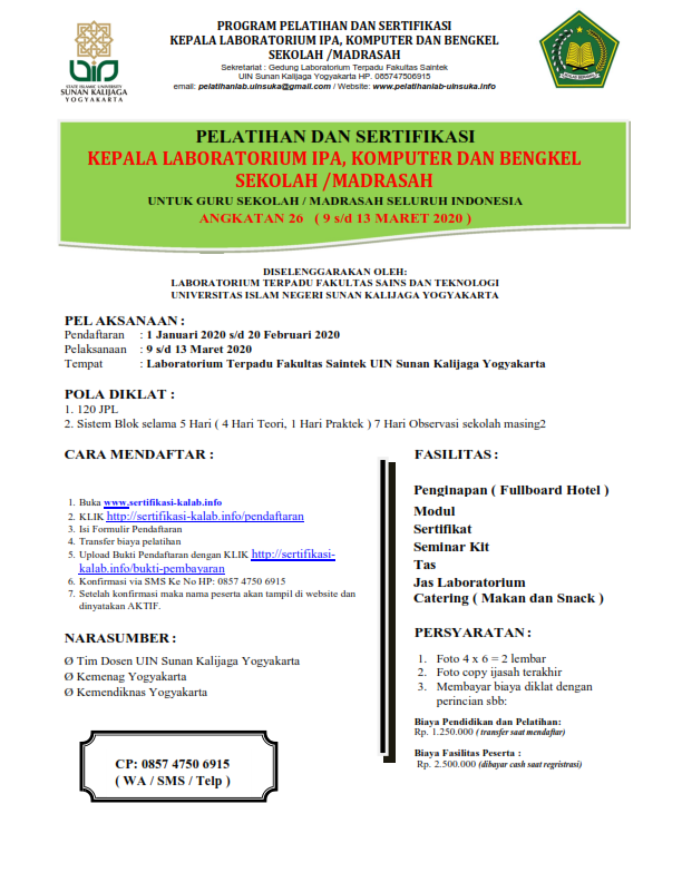 Program Kerja Laboratorium Ipa Smp Rasanya