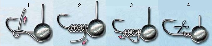 Как привязать мормышку чертика к леске. Привязывание мормышки к леске. Как правильно привязать мормышку. Как привязать мормышку к леске без ушка. Узел на безмотылку.