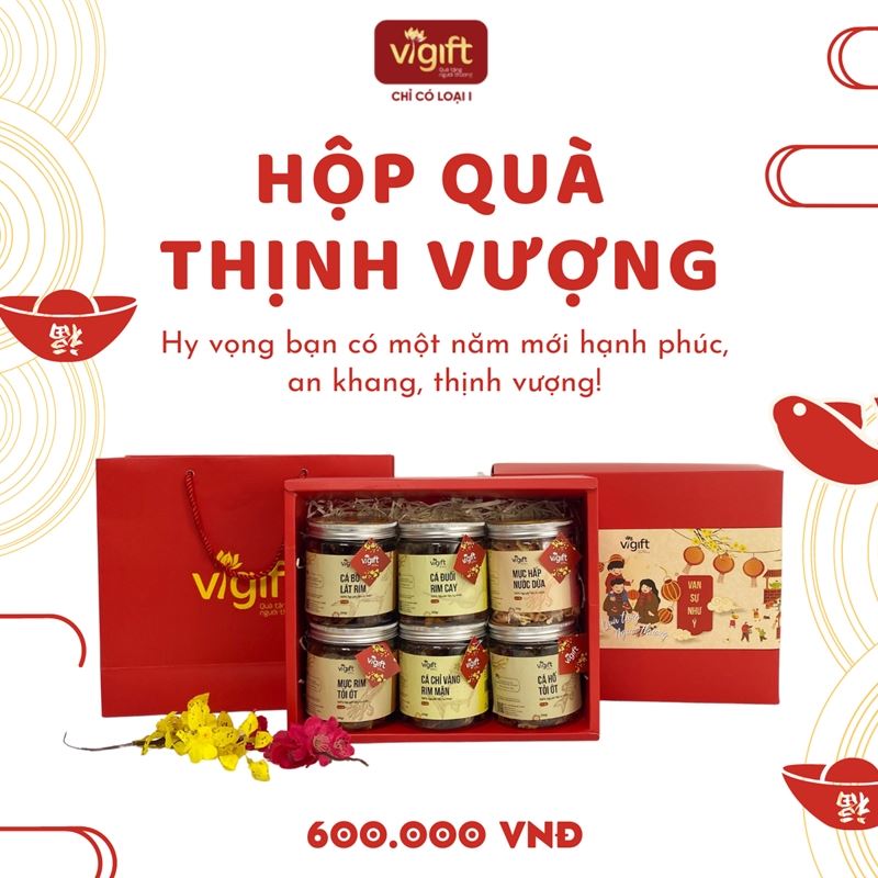 [Mặn] ViGift Hộp Quà ViGift 6 Thịnh Vượng
