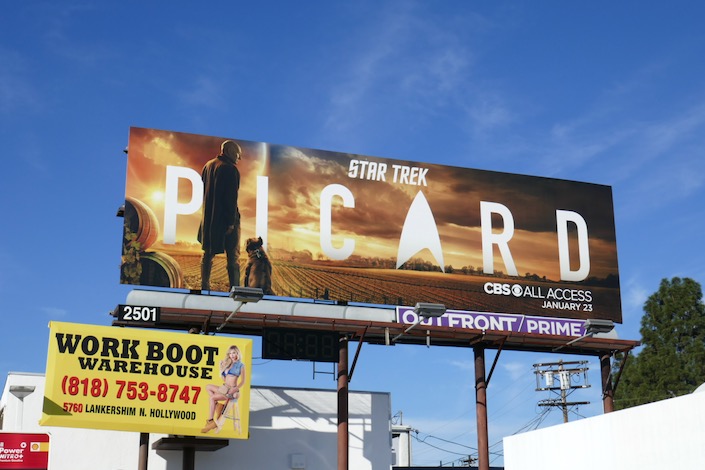 Star Trek: Picard billboard Ventura Boulevard Star Trek Picard billboard