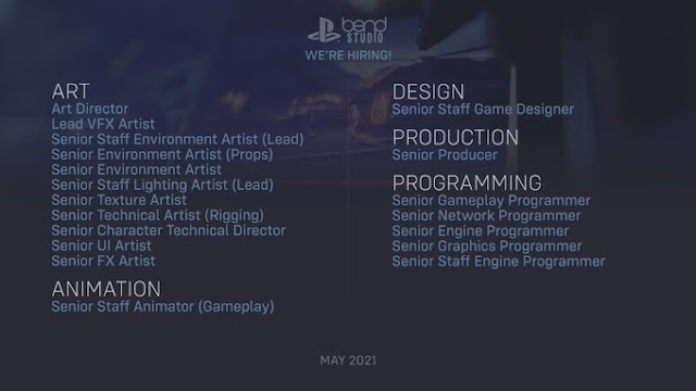مطور لعبة Days Gone يعلن عن عشرات الوظائف لمشروعه المقبل على جهاز PS5