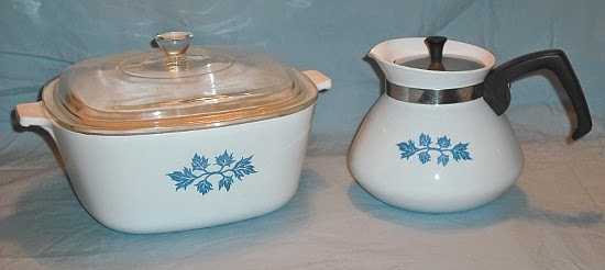 CorningWare 411: Leaves Blowin in the Wind - My Pyroflam Blue Leaf ...
