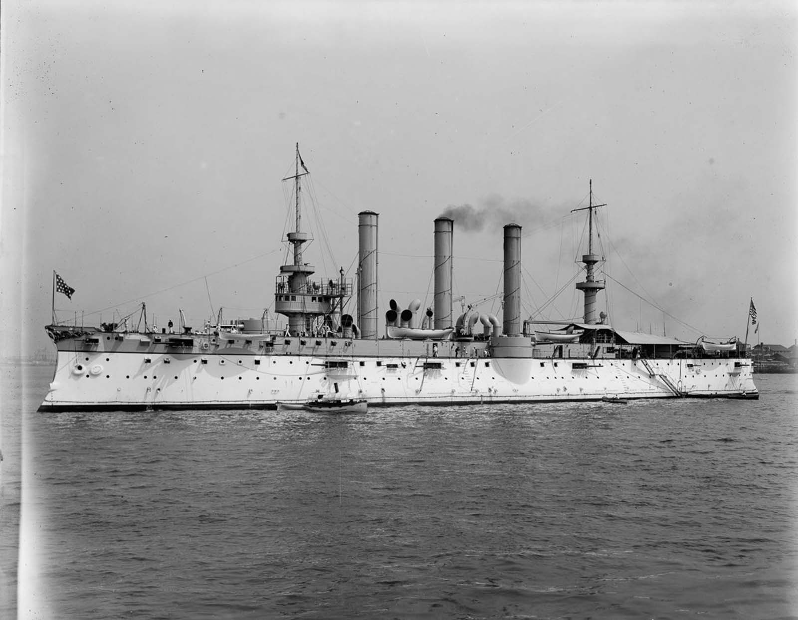 USS Brooklyn 1896 vintage photographs