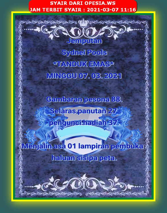 PREDIKSI SIDNEY