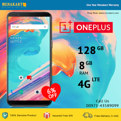 OnePlus 5T Dual Sim - 128GB, 8GB RAM, 4G LTE,Red