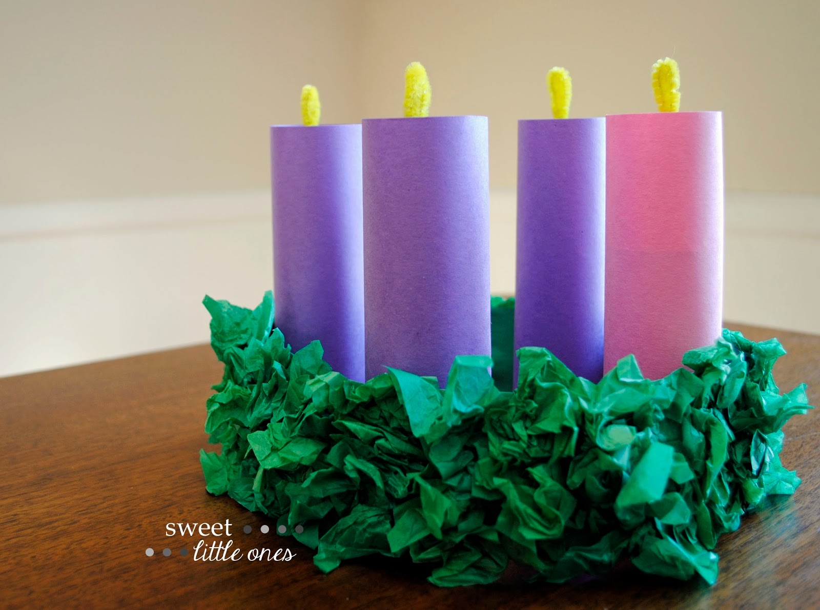Sweet Little Ones: Advent Wreath Craft