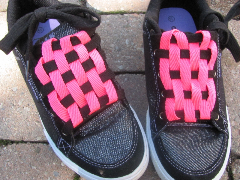 checkerboard shoelaces