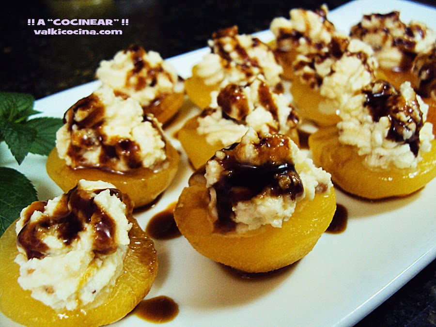 ALBARICOQUES RELLENOS DE QUESO MASCARPONE