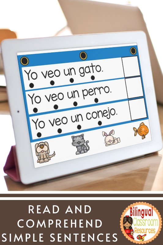 Comprensión de Lectura | Reading Comprehension Spanish Task Cards