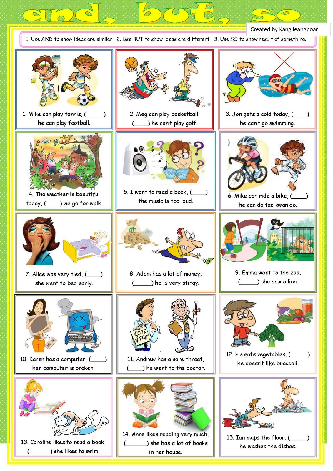 Kang Leangpoar កាំង លាងប៉ោ: My ESL Printable Worksheet