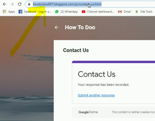 How To Add Free Contact Us Page In Blogger in 2020