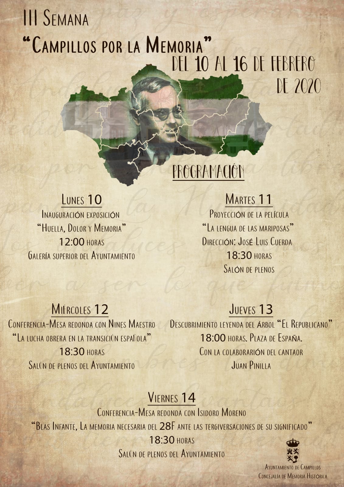 III SEMANA "CAMPILLOS POR LA MEMORIA" del 10 al 16 de Febrero.