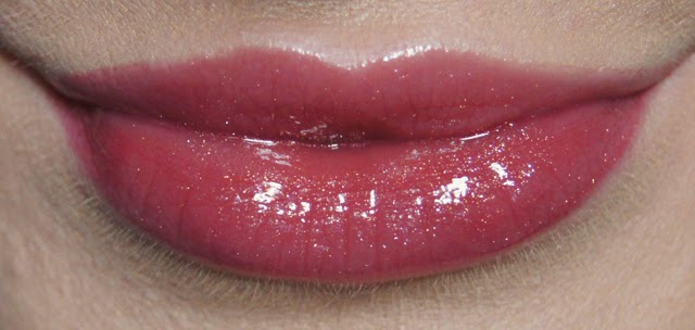 rimmel stay glossy lip gloss 430 all night long swatch review