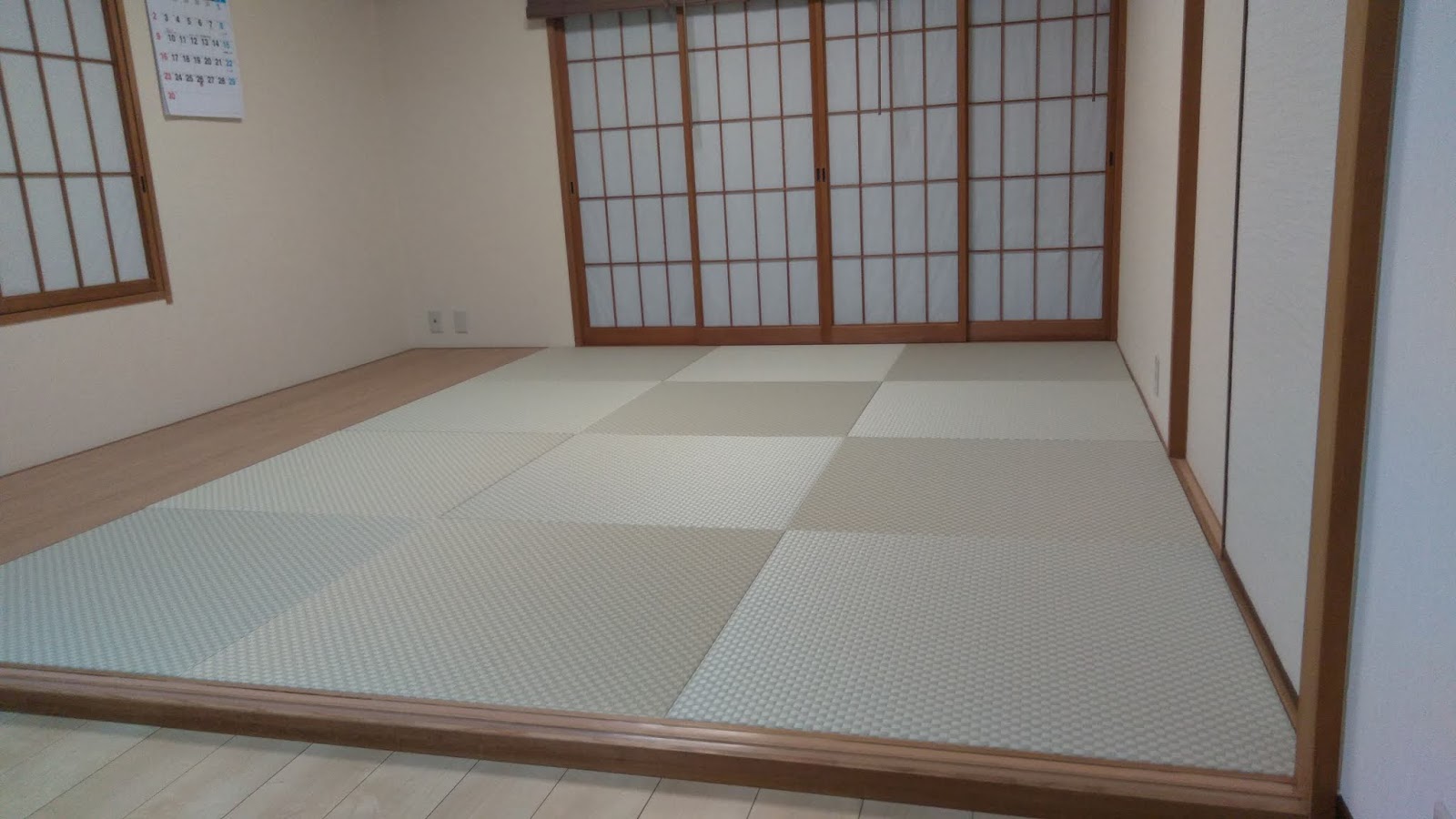 Igusa Master 市松リーフグリーンで輝くような和室