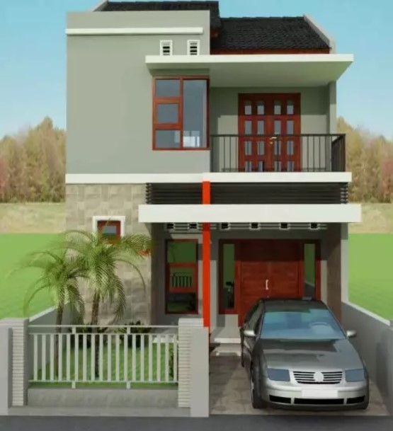 simple 2nd floor house front design