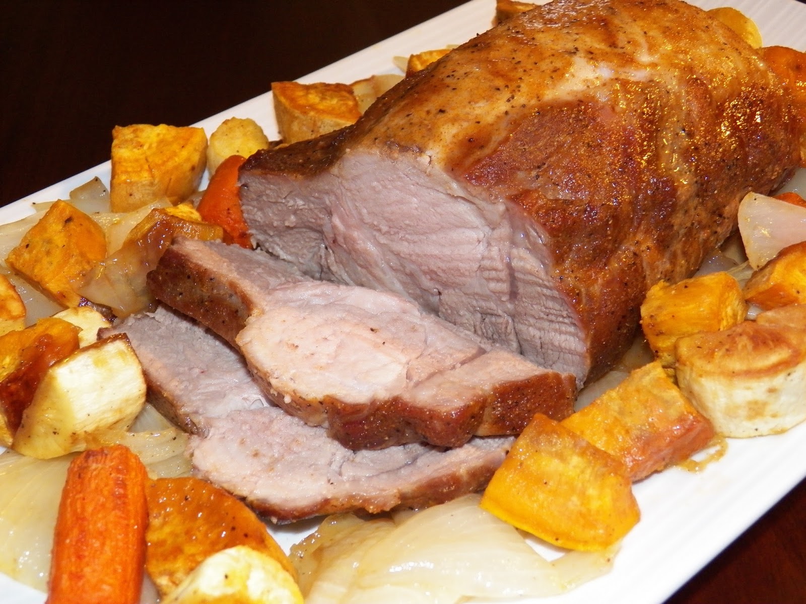 Easy Pork Roast With Roasted Vegetables In Good Flavor Great Recipes Great Taste