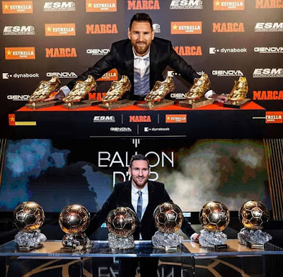 The #first #plater who won 6 #Golden #Boots...&...The #first #player who won 6 #Ballon #d'Ors. 🐐👑...#Messi. The #first #plater who won 6 #Golden #Boots...&...The #first #player who won 6 #Ballon #d'Ors. 🐐👑...#Messi.