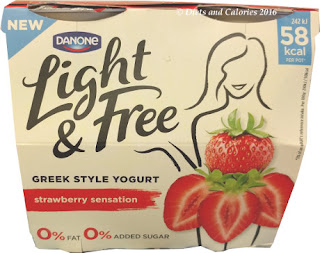 Danone Light & Free Strawberry Greek Style Yogurt Danone Light & Free Strawberry Greek Style Yogurt