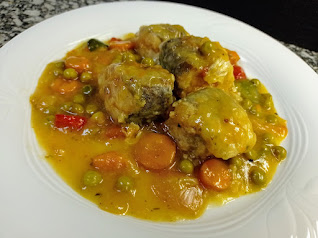 Pescadilla con verduras