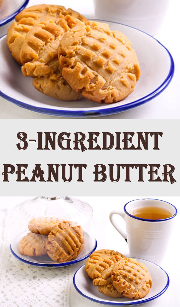 3Ingredient Peanut Butter Keto Cookies
