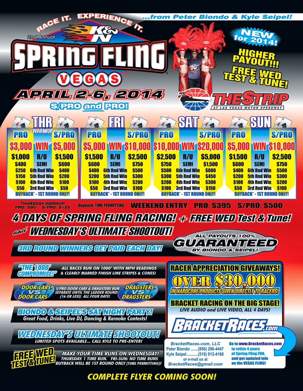 THEOBALD MOTORSPORTS SCHEDULE