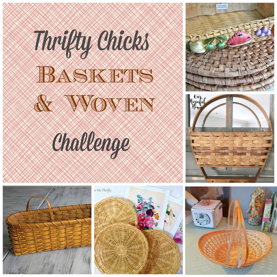 Upcycled Boho Basket Little Vintage Cottage