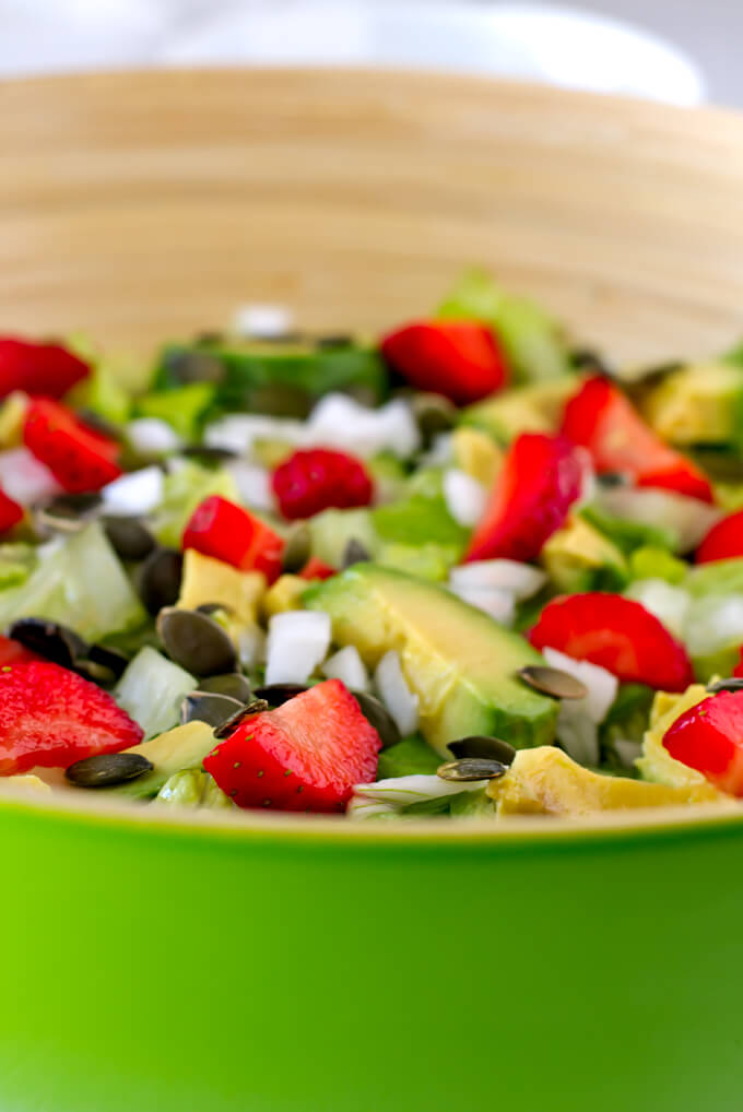 Salad with strawberries | danceofstoves.com #salad Salad with strawberries | danceofstoves.com #salad