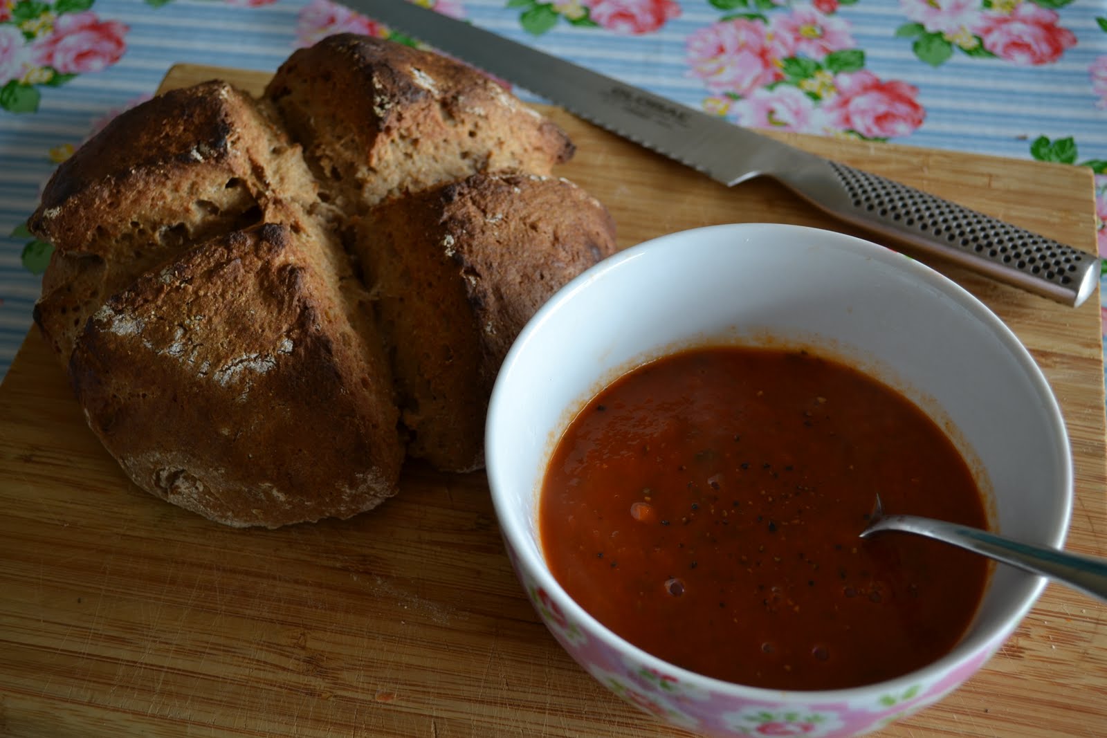 heavenly ingredients Bread experimentation Rye soda bread & soup
