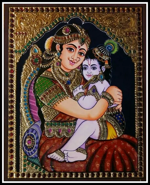 krishna with yashoda images