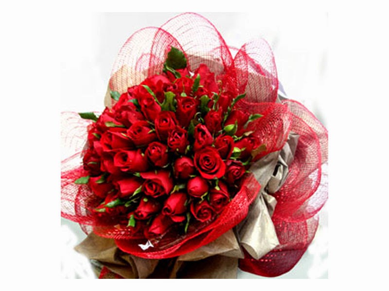 Bunga Valentine Mawar 50 Tangkai