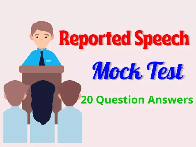 reported speech mock test psc