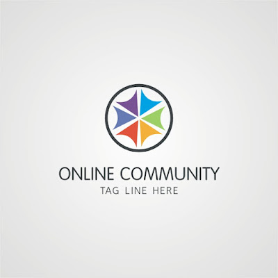 Online Community Logo Design Editable Logo Template File Free Download
