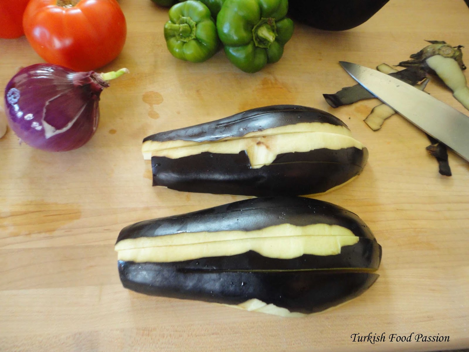 Turkish Food Passion: Eggplant with Green Lentils (Mualla/Yeşil