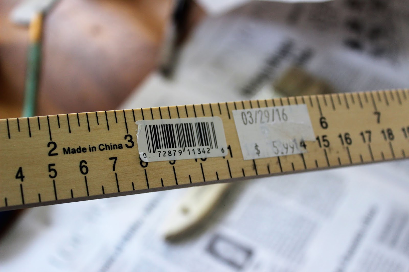 Easy Upcycled and Repurposed Yardstick Photo Displays Organized Clutter